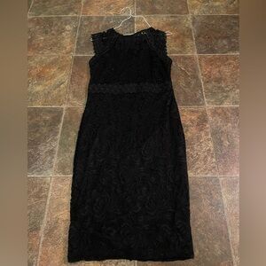 Black lace dress
